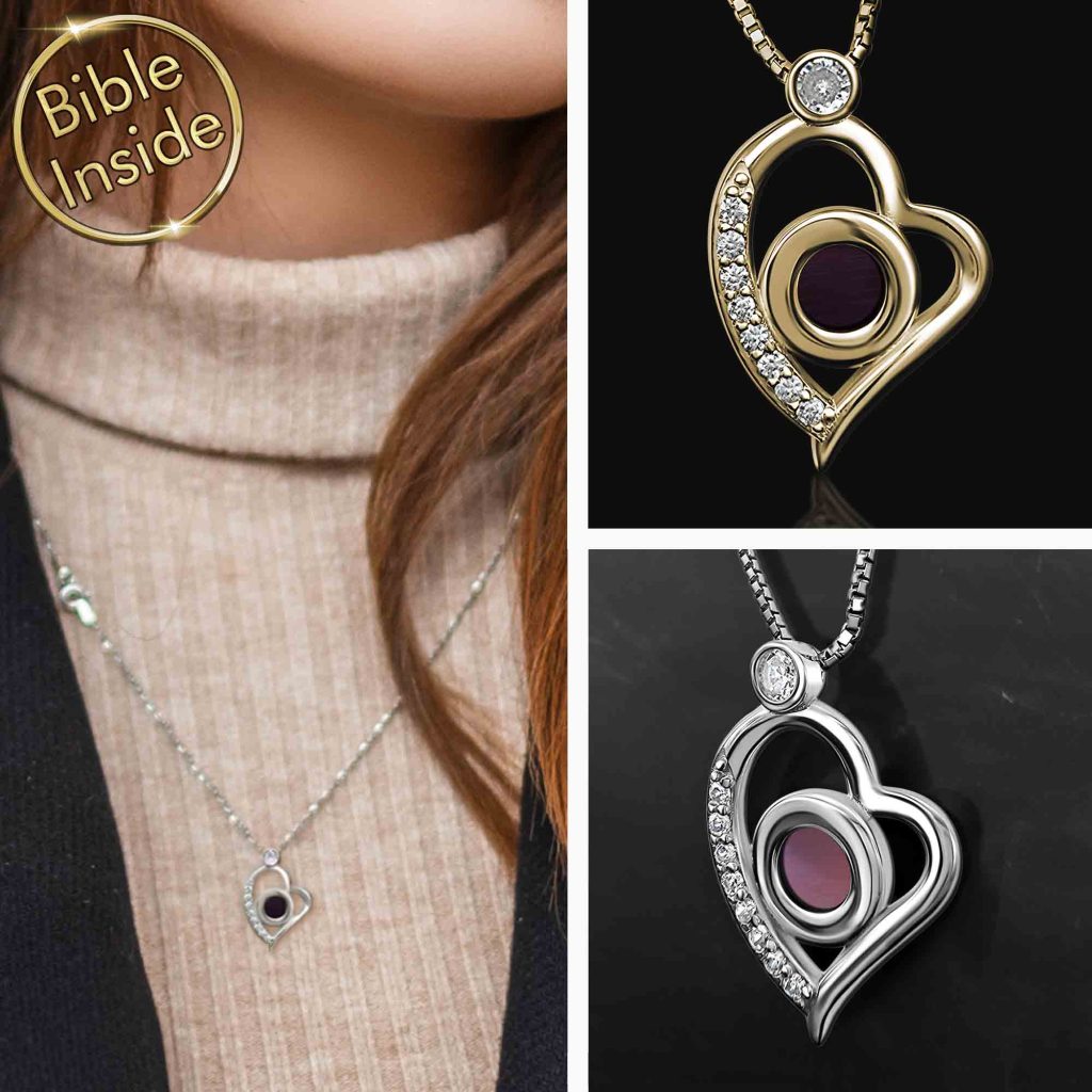 Cool Gift Shops Silver Spike Pendant Necklace With New Testament Inside From My Nano Jewelry