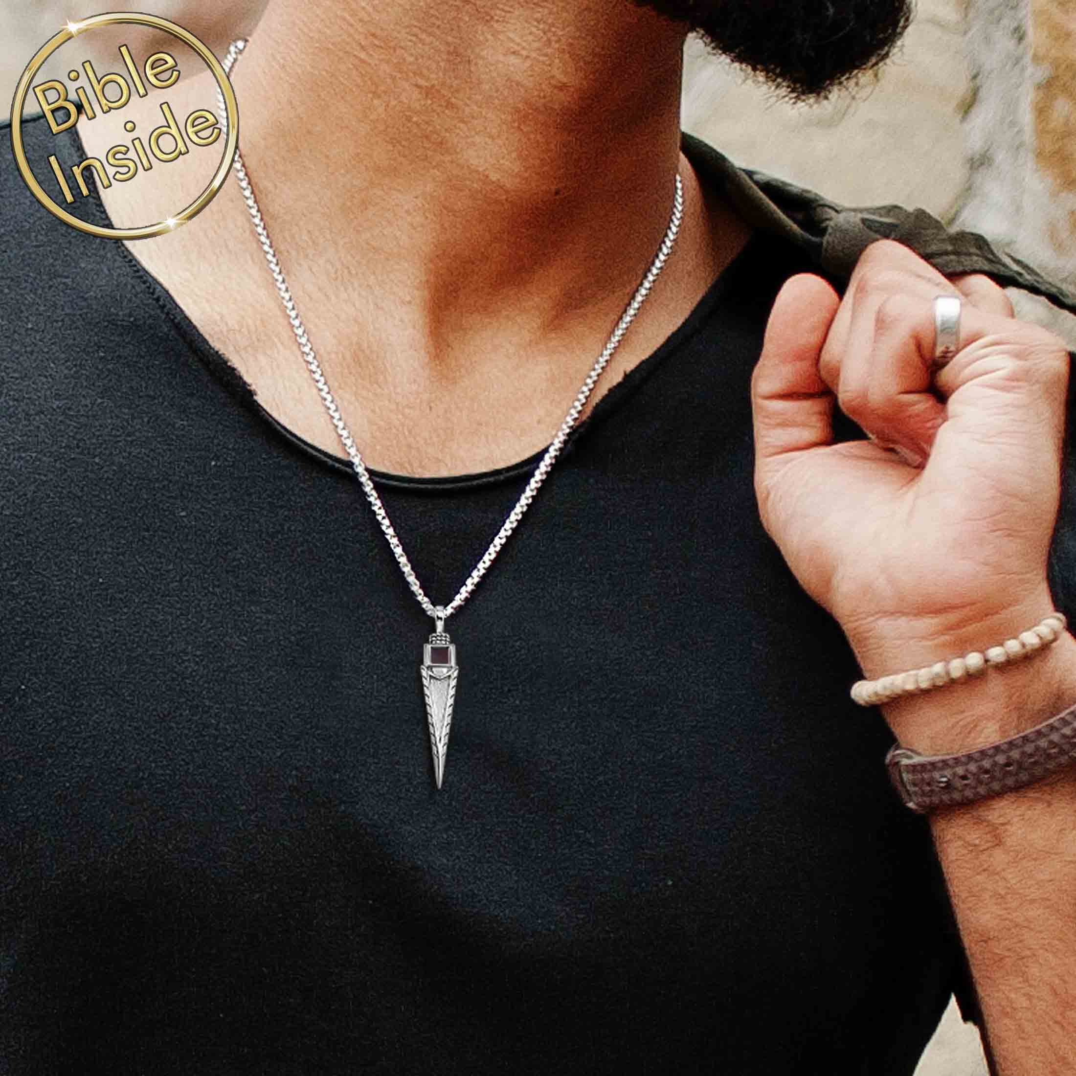 Creative Gift Shop Heart Pendant Necklace With Entire Bible Inside From My Nano Jewelry